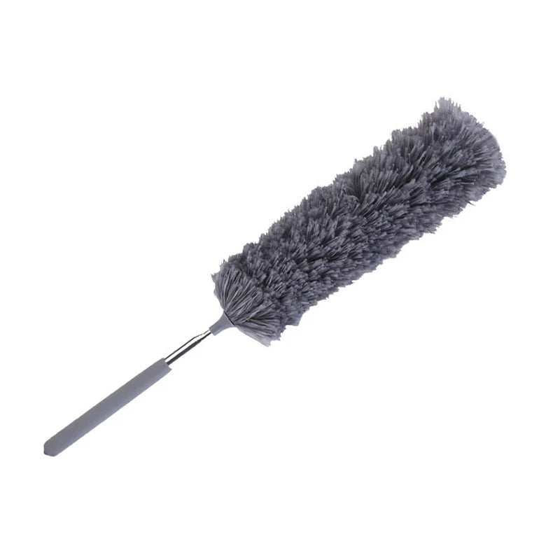 Retractable Duster Stainless Steel Long Handle Dusting Brush Car Household Cleaning Tools Microfiber Dust Brush