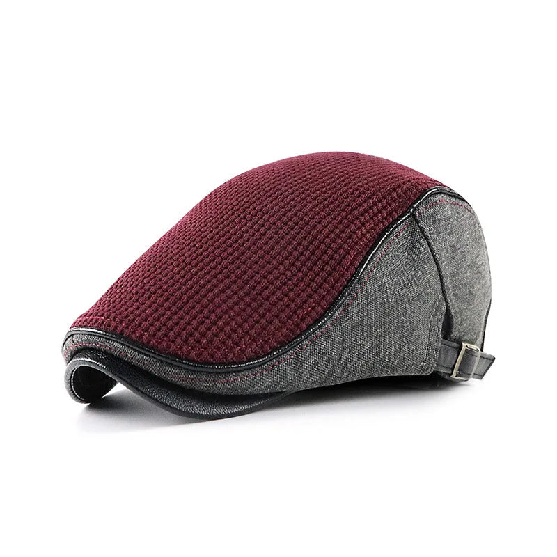 Men Knitted Beret Hat Women Adjustable Newsboy Hats Dad Cabbie Gatsby Cap Driving Flat Ivy Caps