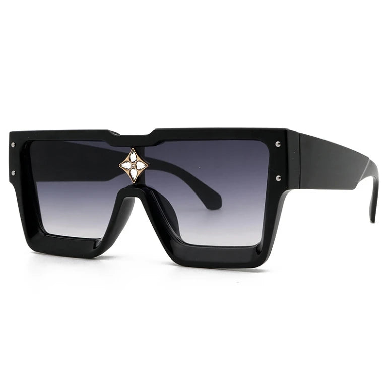 47555 Millionaire Diamond Flower Sunglasses Men Women Fashion Brand Designer Sunshade Uv400 Retro Glasses