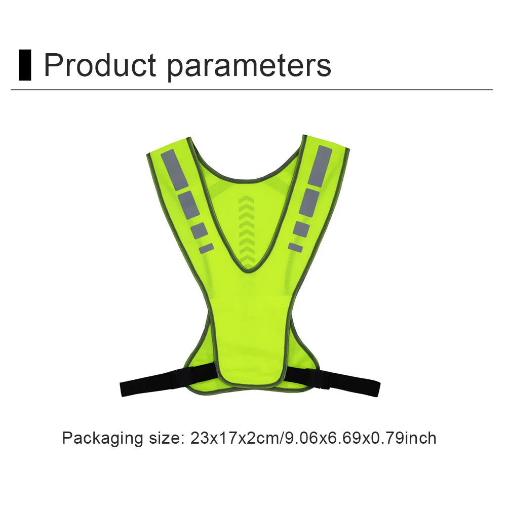 Reflective Bands&Vest Elastic Armband Wristband Ankle Leg Straps Safety Reflector Tape Straps for Night Walking Cycling Running
