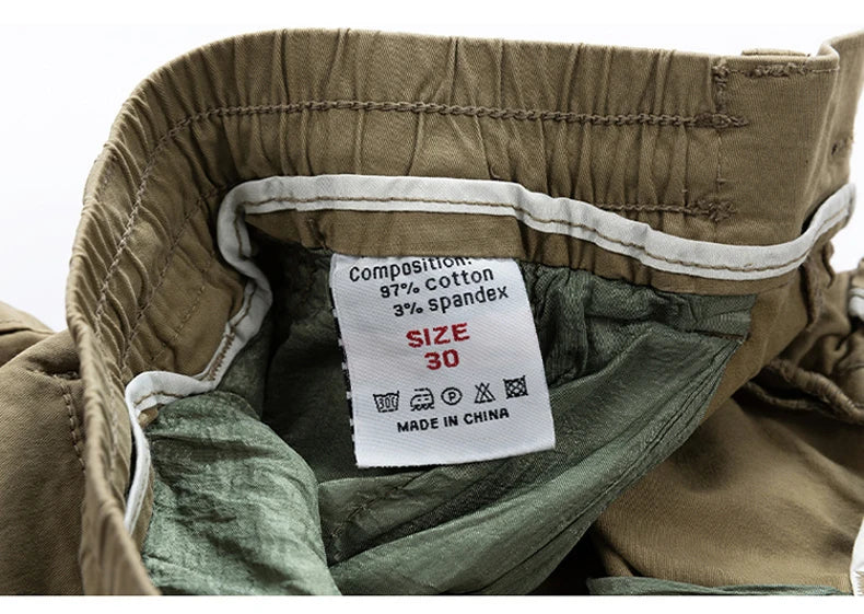 New Summer Men Cargo Shorts Mens Fashion Cotton Beach Multi Pocket Shorts Man Spring Casual Joggers Shorts Male Dropshipping