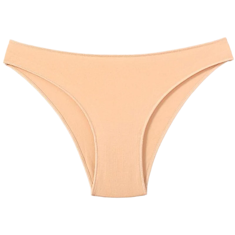 Meet'r Comfortable Cotton Underwear for Women Breathable Low Waist Panties, Seamless Lingerie Oversize Yoga Shorts