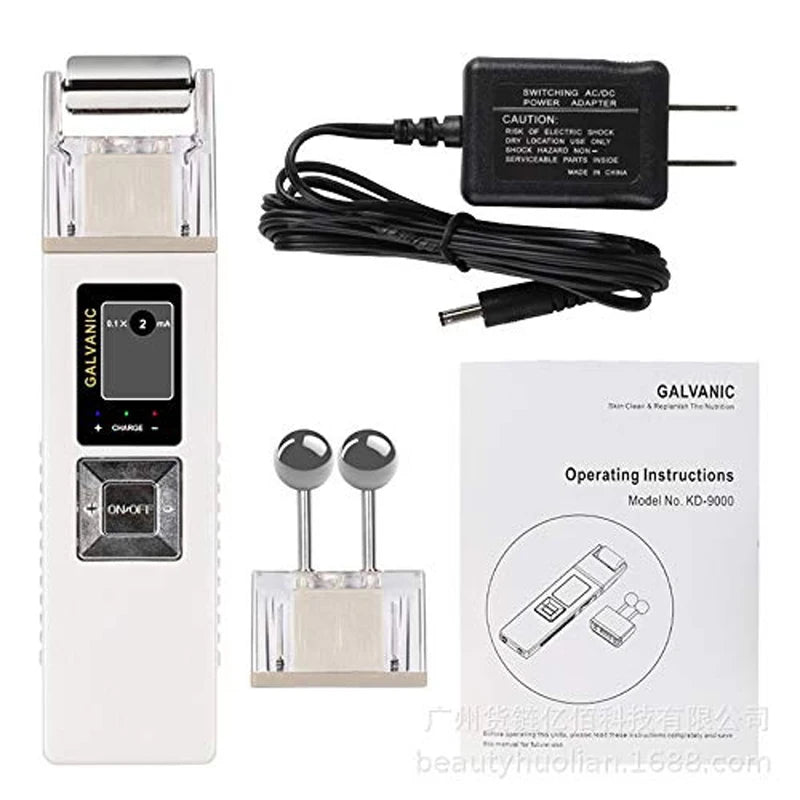 Wireless Galvanic Microcurrent Skin Firming Machine Face Skin Cleaner Skin Tightening Tools Facial Lifting Device Massage Roller