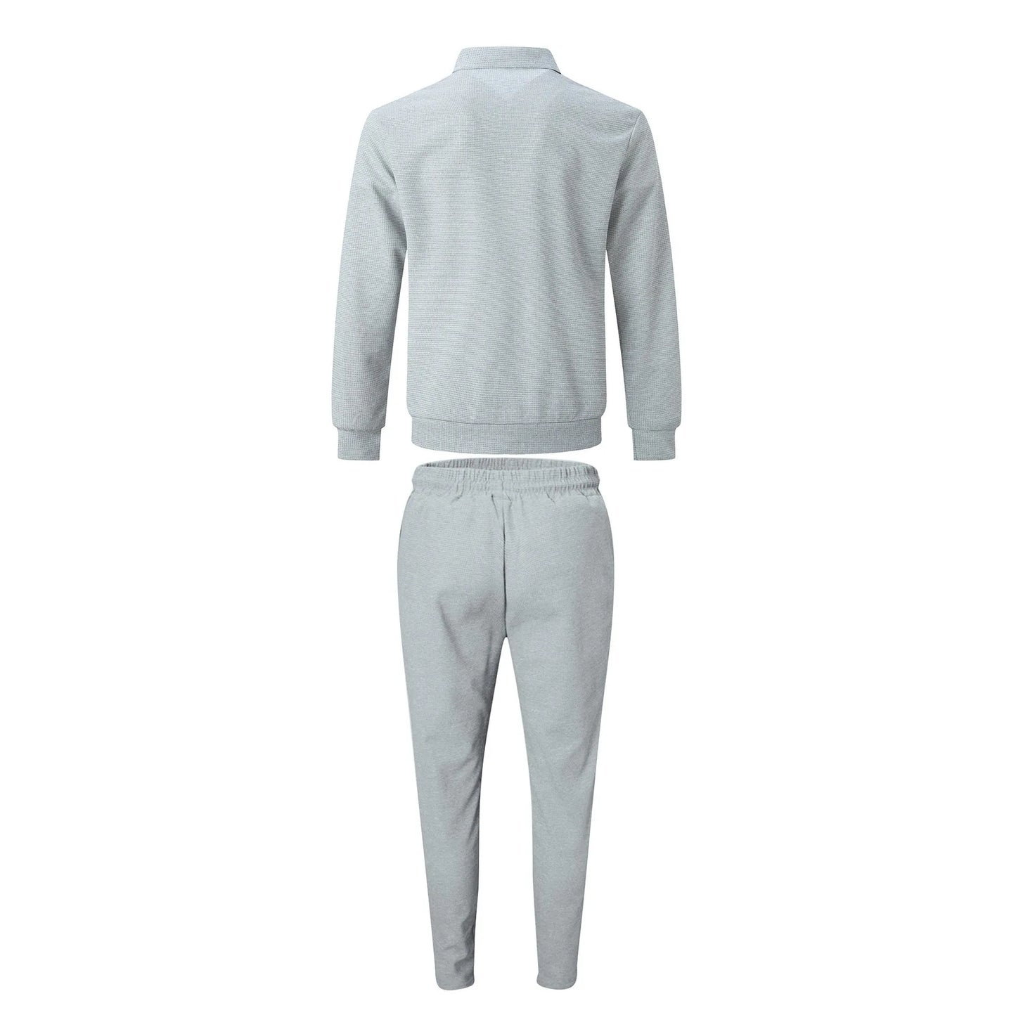 The new 2025 spring and autumn sports men's youth popular solid color jacket jacket trousers two leisure sports suit