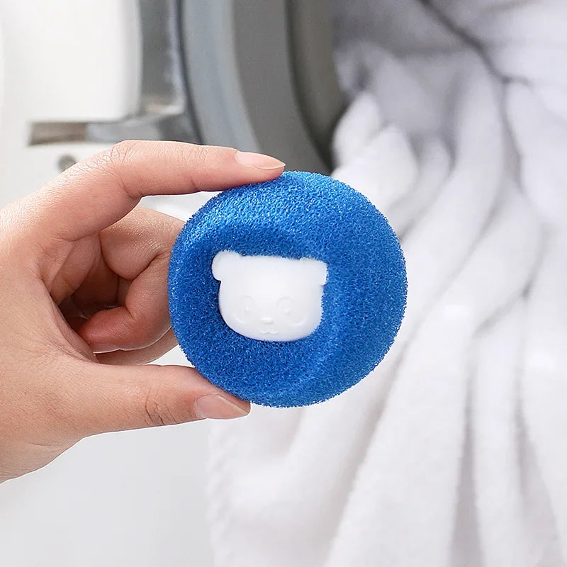 Reusable Pet Hair Remover Laundry Balls Sponge Cleaning Balls Washing Machine Lint Catcher For Cat Dog Fur Household Filter
