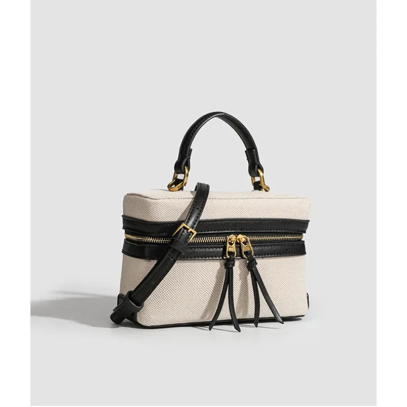 Fashion Box Women Handbags Designer Thick Canvas Shoulder Crossbody Bags Casual Spring and summer Small Purses 2025