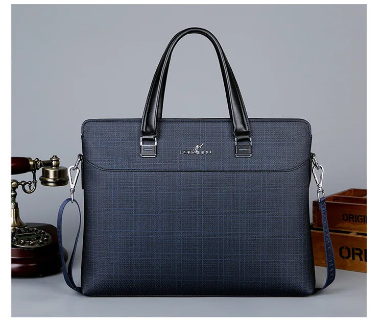 Business Men's Handbags Office Male Executive Briefcase Large Luxury Tote Laptop Bag for Man 2024 Shoulder Messenger Designer