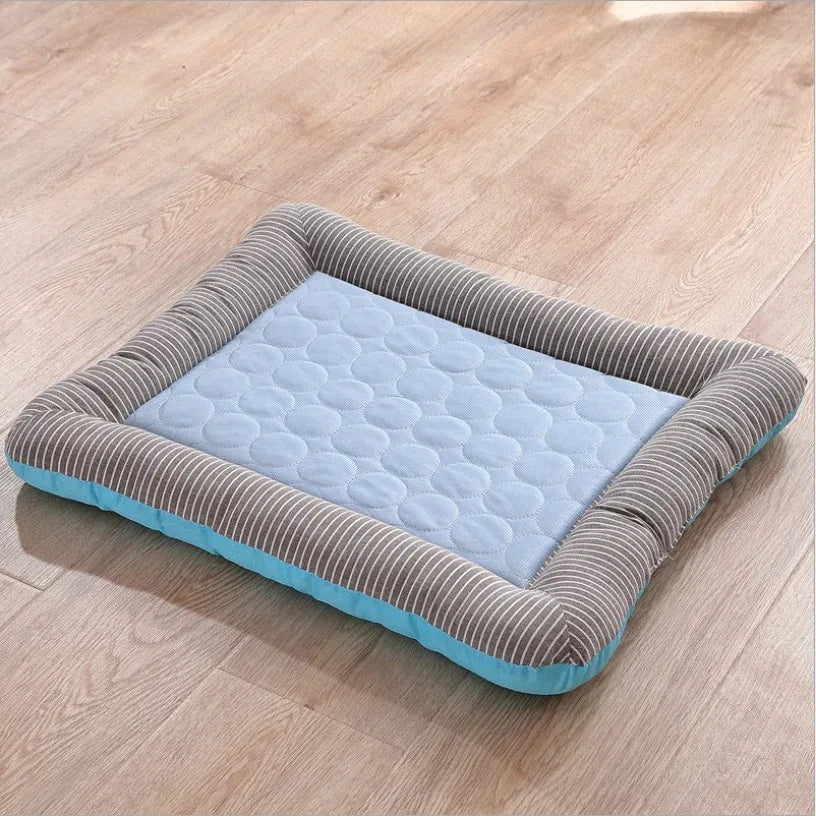 Cooling Pet Bed Cats Accessories Dog Houses and Habitats Accessory Basket Puppy Goods Cushions House Kitten Products Beds