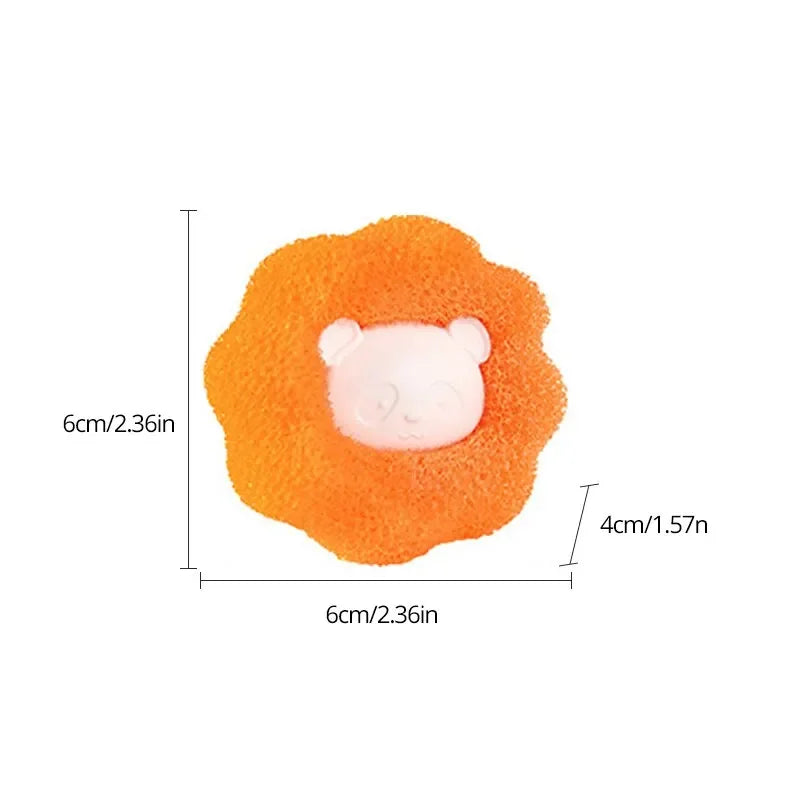 Reusable Pet Hair Remover Laundry Balls Sponge Cleaning Balls Washing Machine Lint Catcher For Cat Dog Fur Household Filter