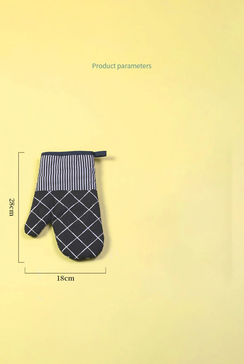 GIANXI Household Microwave Mitts Anti-scald Heat Resistant Insulation Oven Gloves Barbecue Stove Oven Mitts Kitchen Utensil