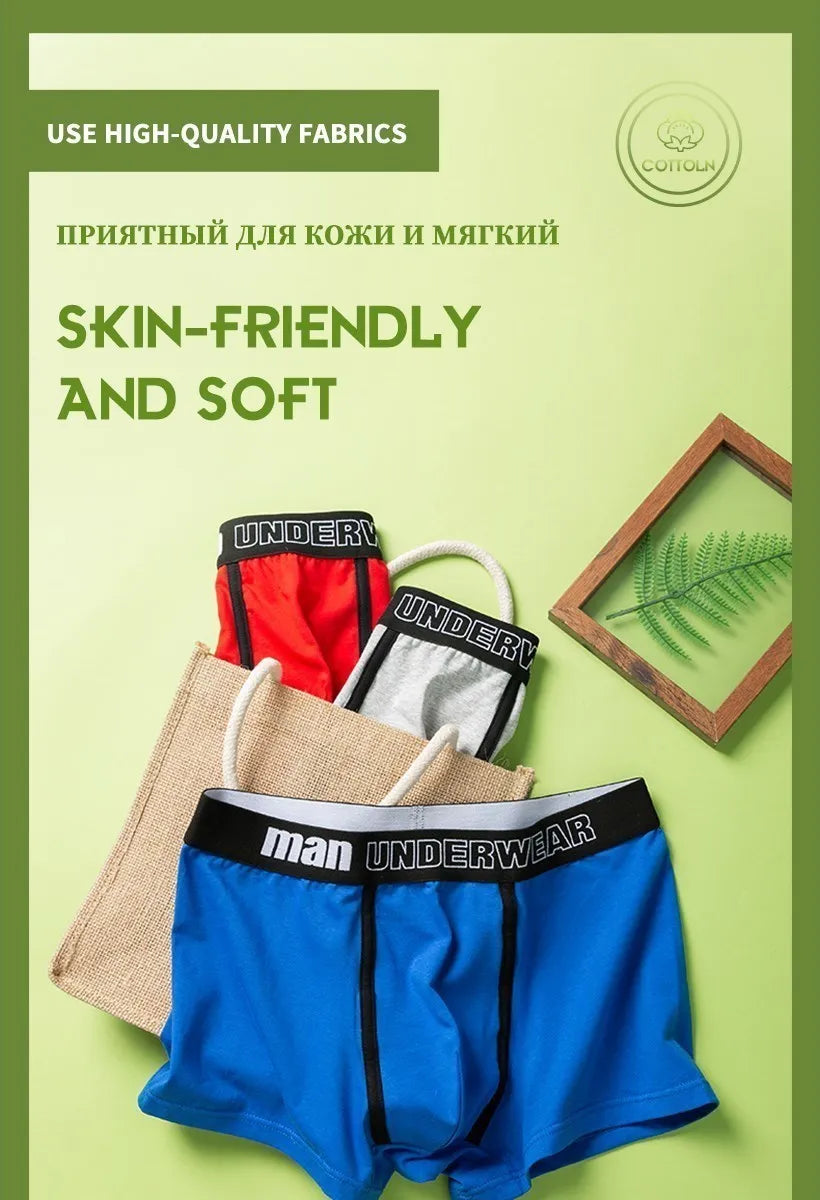 Men Boxers Shorts Underwear Men Home Underpants Printed Men Boxer Cuecas Cotton Soft Male Panties Homme Underwear Men