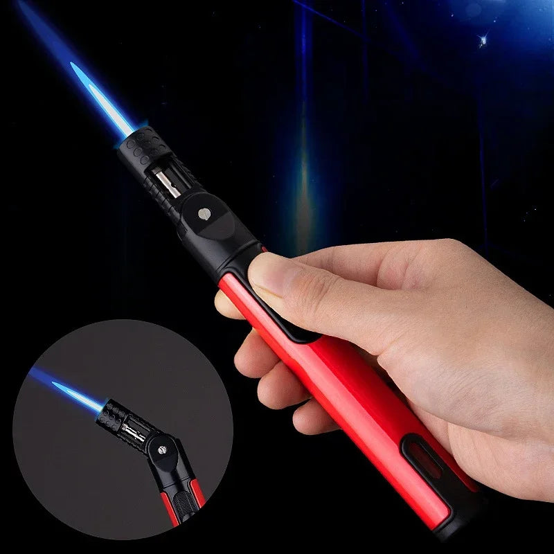 Mini Cordless Torch Blow Torch Pen Shaped Gas Soldering Iron Gun Welding Tool Soldering Iron Flamethrower Butane Torch Gun