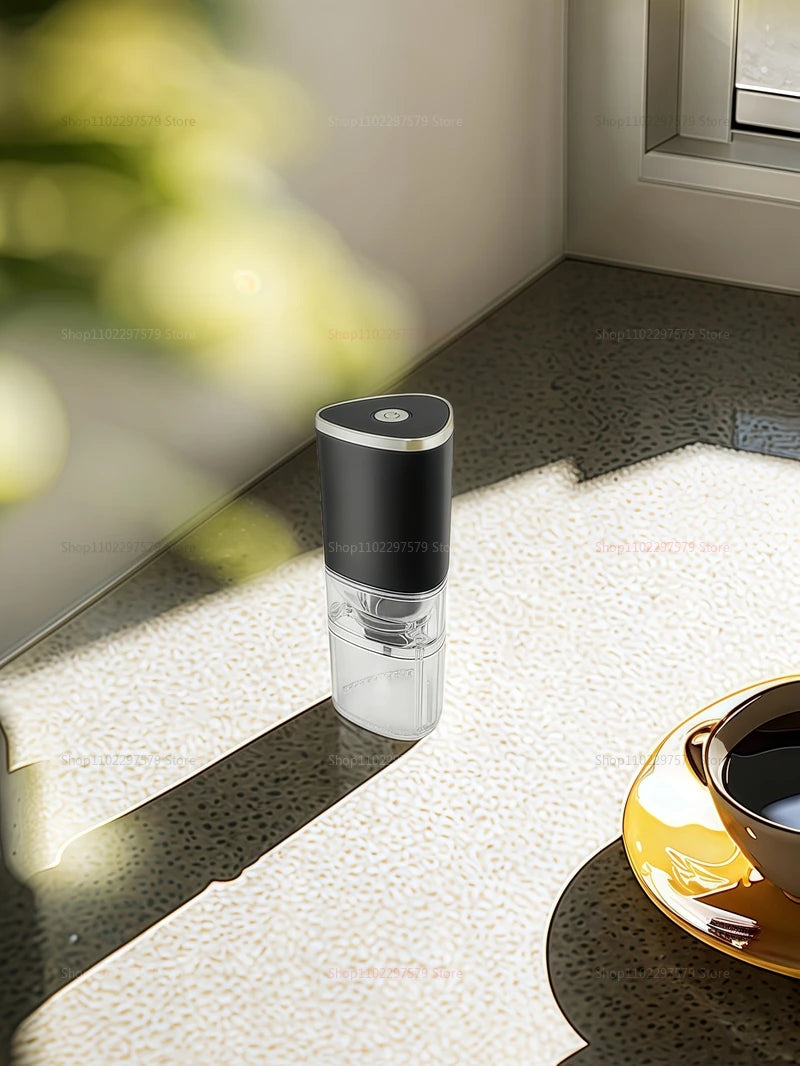 Rechargeable Electric Coffee Grinder Portable Mini Home Coffee Shop Black And White Detachable Cleaning Coffee Bean Grinder