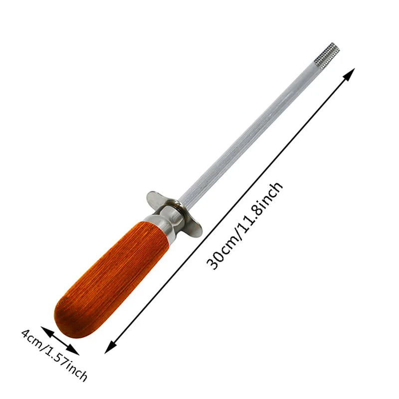 Professional Chef Blade Sharpener Rod Diamond Sharpening Stick Honing Steel For Kitchen Blade Stainless Steel Blade