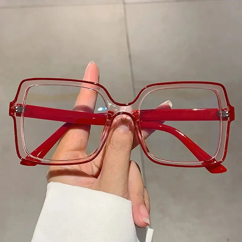The New Style Retro Box Personality Bump Color Anti-blue Optical Glasses