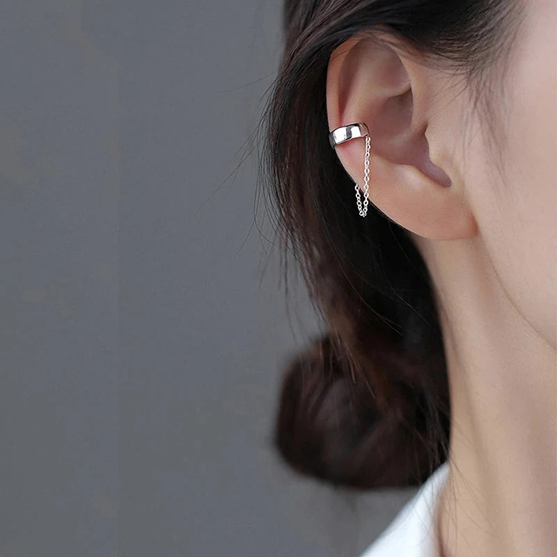 Pearl Ear Cuff Clip Earrings Non-Piercing Bone C-shaped Ear Ring Without Puncture Minimalist Earrings for Women Fashion Jewelry