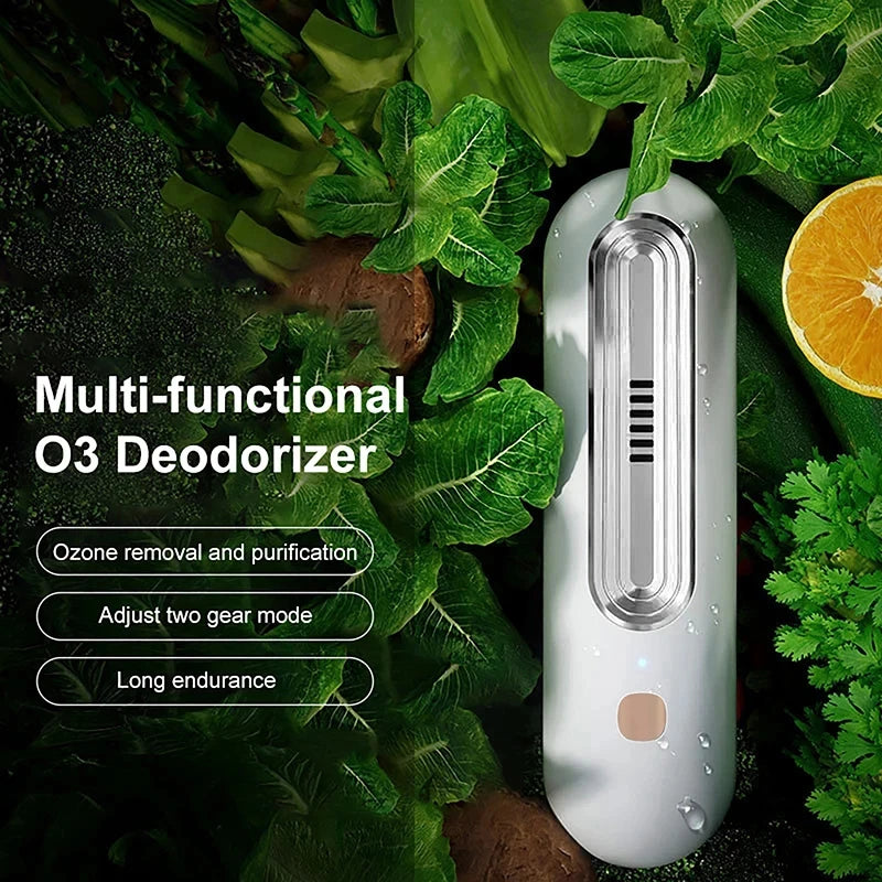Multi-Functional Air Purifier & Deodorizer for Refrigerator, Car, Pet Area, Toilet - Eliminates Odors and Extends Food Freshness
