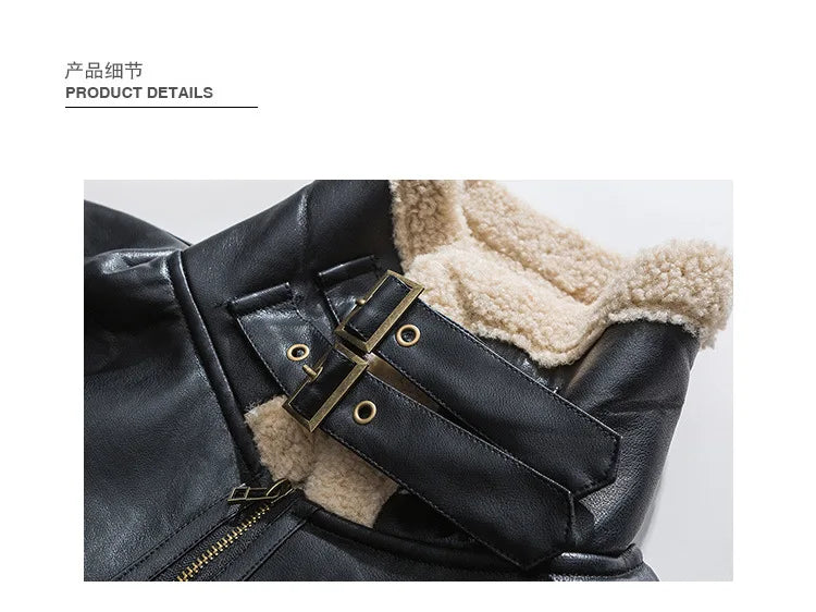 Jackets Man Winter Leather Warm Coats Motorcycle Leather Jacket Velvet Thickened Coat High Brand Street Wear Clothing Men New