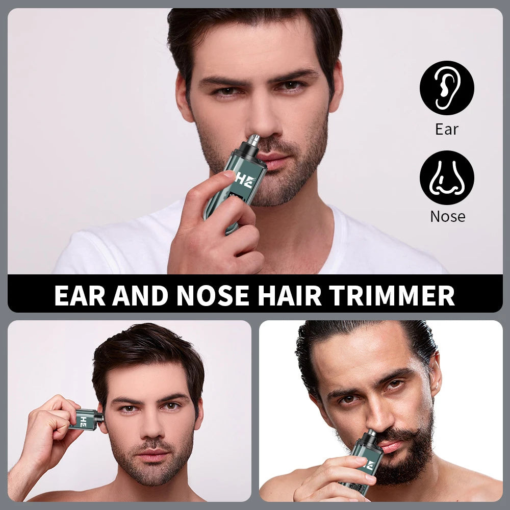 HIENA Electric Nose Hair Trimmer 5V1A Rechargeable Mini Pocket Nose Ear Hair Shaving Eyebrow Trimmer Clipper Wet and Dry Haircut