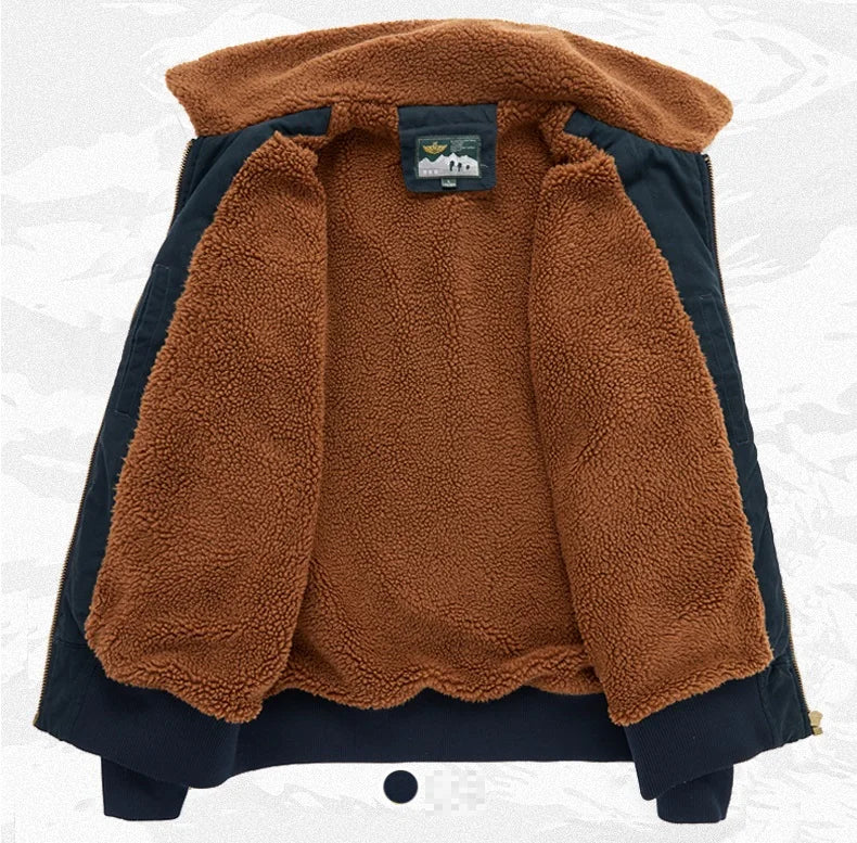 Mens Winter Bomber Jackets Coat Thick Warm Tactics New Overcoat Male Plus Size M-4xl Causal Windbreaker Outwear Chaquetas
