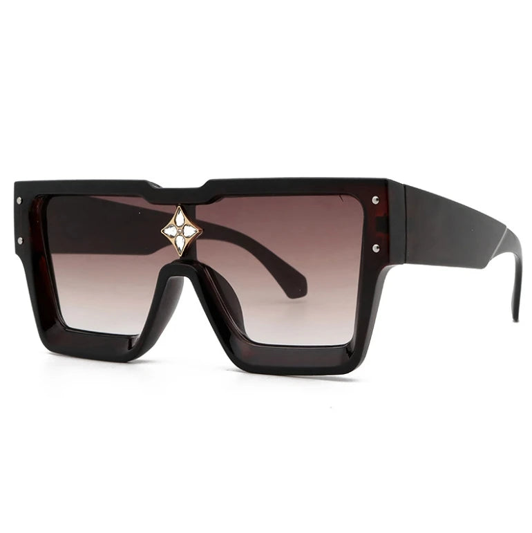 47555 Millionaire Diamond Flower Sunglasses Men Women Fashion Brand Designer Sunshade Uv400 Retro Glasses