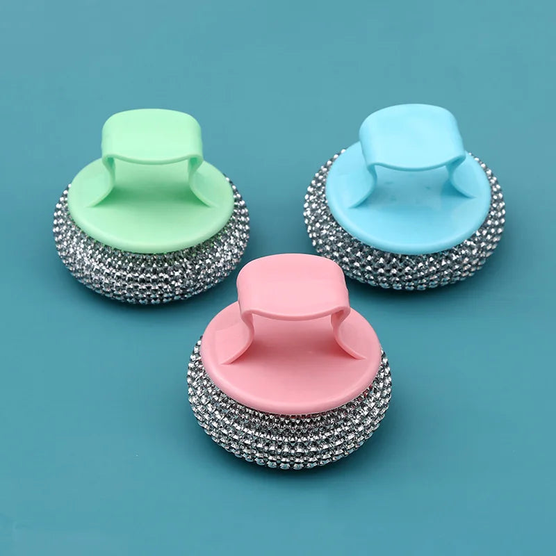 Cleaning Ball Brush Removable Cleaning Brush Pots and Pans Brush Kitchen Cleaning Tools Household Cleaning Brush