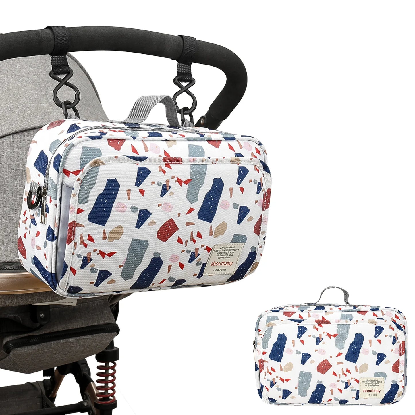Mummy Diaper BagStroller Organizer Bags Mummy Large Capacity Travel Hanging Bag Bottle Holder Pram Diaper Bags Baby Stroller Bag