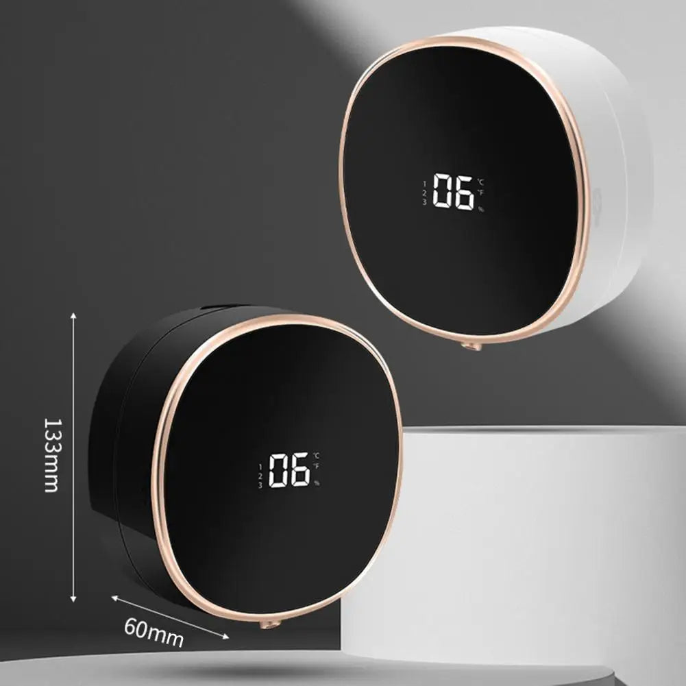 Electric Soap Dispenser with Touch Button Touchless Electric Soap Dispenser Wall Mount for Home Office Hotel for Bathroom
