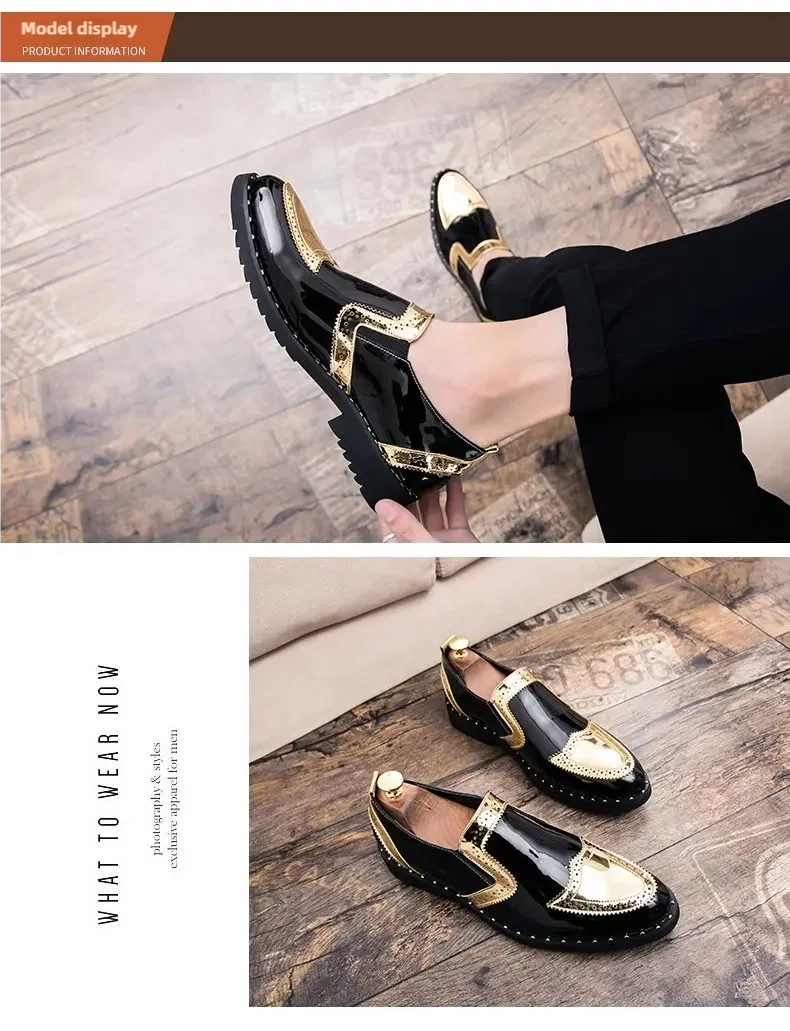 Size 38-48 Classic Men Loafers Men Casual Comfortable Fashionable Small Leather Shoes European American Elegant Brand Shoes