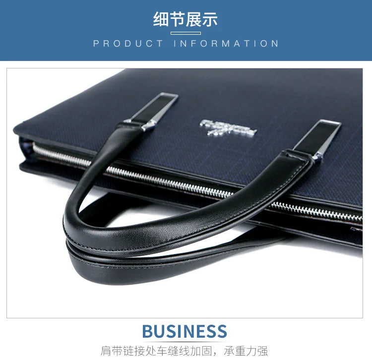 Business Men's Handbags Office Male Executive Briefcase Large Luxury Tote Laptop Bag for Man 2024 Shoulder Messenger Designer