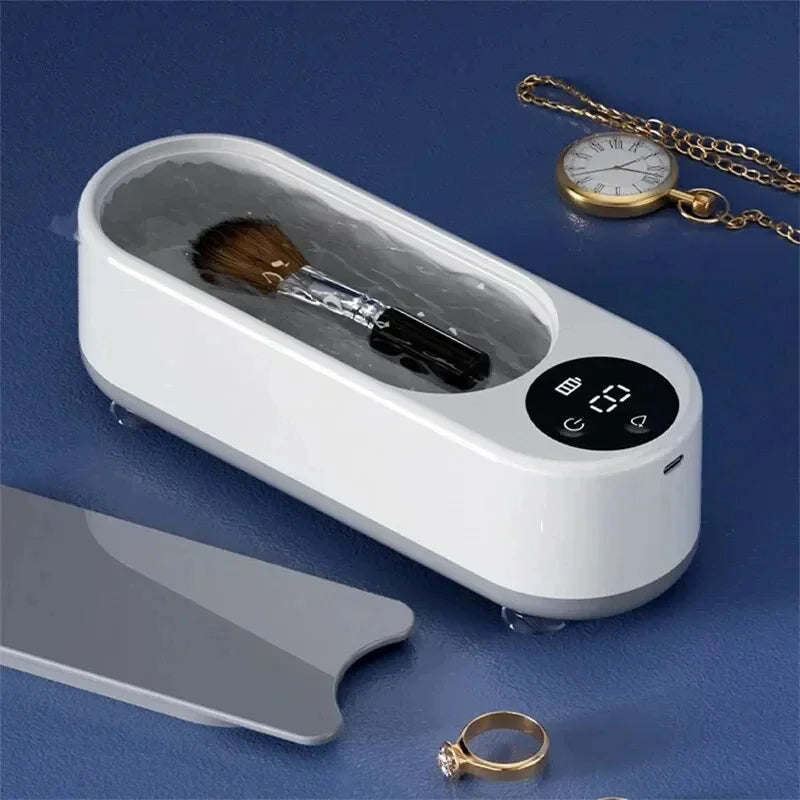1pc High-frequency Ultrasonic Glasses Cleaner Machine - Wireless Control, Multi-purpose Cleaning For Eyewear And Accessories New