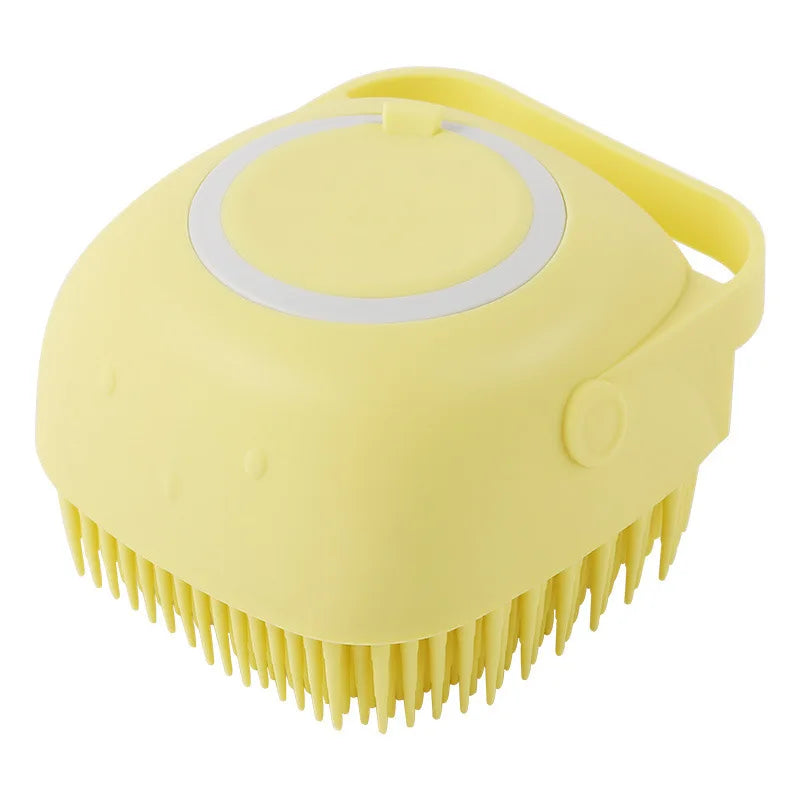 Pet cat and dog silicone bath brush massage care soft bath brush can fill liquid bath ball brush pet accessories dog cat tool