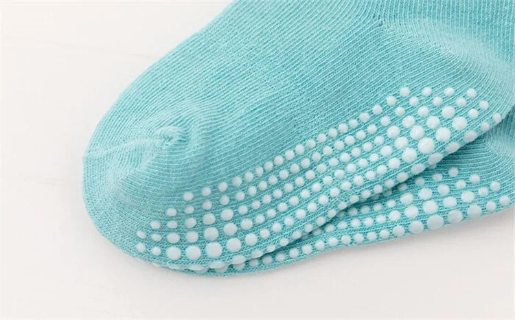 6Pairs/Lot 0-7Years Kids Girls Boys Floor Socks Striped Sport Children's Anti-slip Boat Socks For Boys Spring Autumn New