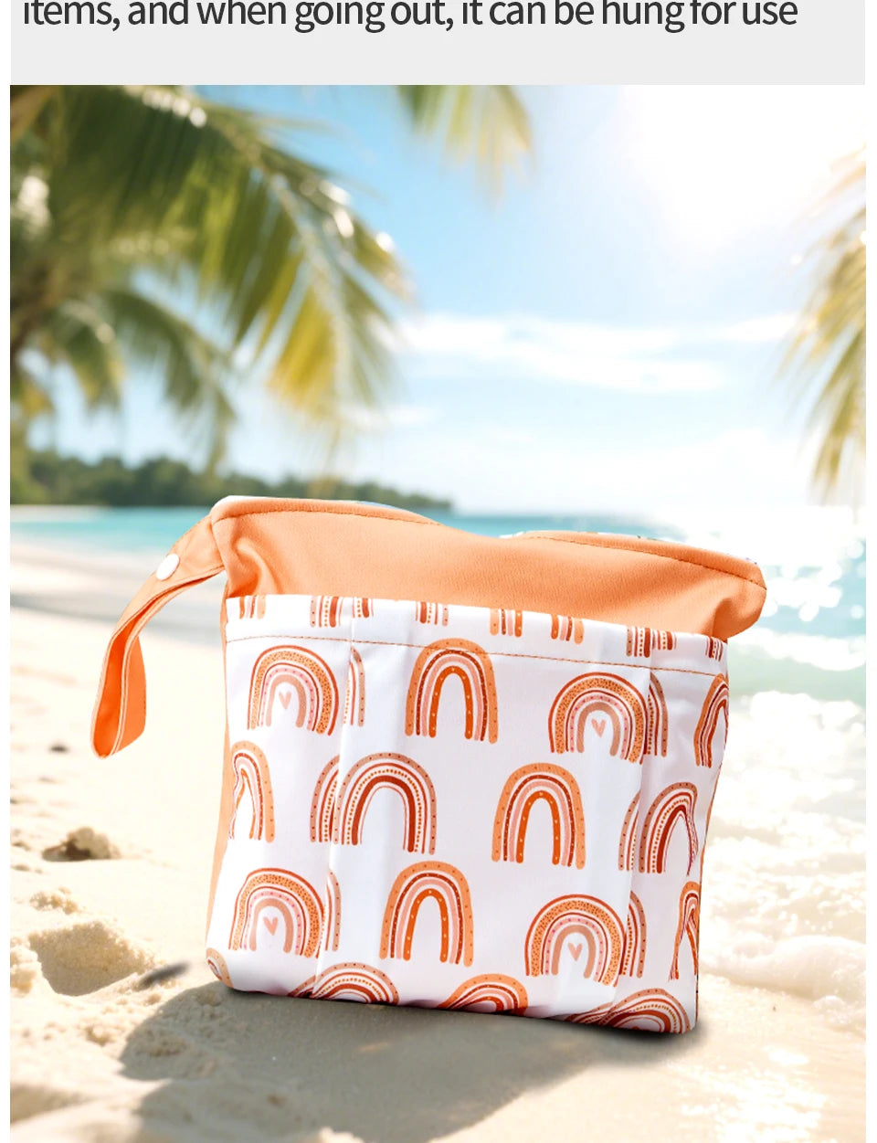 Elinfant Applicable to 14+ Age Group-2PCS Wet Dry Bag,Storage Bag For Gym,Beach,Pool,Laundry Nappy Bag,Diaper Bags