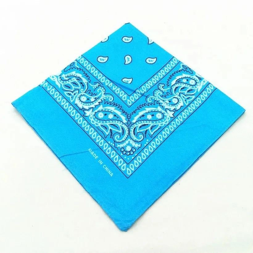 Fashion Hip Hop  Bandana Square Scarf Cowboy Cashew Black Red Paisley Headband Print For Women/Men/Boys/Girls