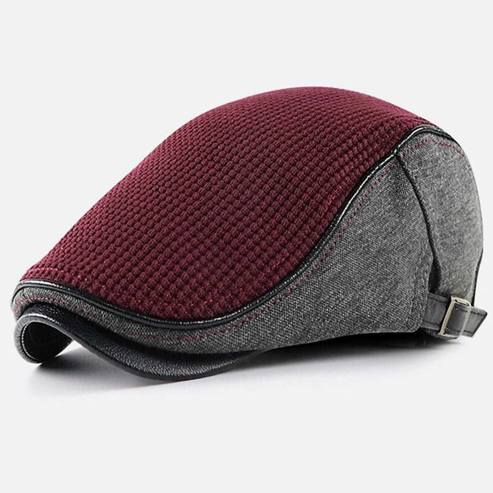 Men Knitted Beret Hat Women Adjustable Newsboy Hats Dad Cabbie Gatsby Cap Driving Flat Ivy Caps