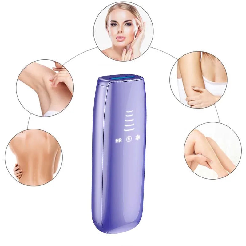 Hot Selling Home Use Upgraded Painless Hair Remover Machine Rapid Ice Cooling Throughout Hair Removal Device