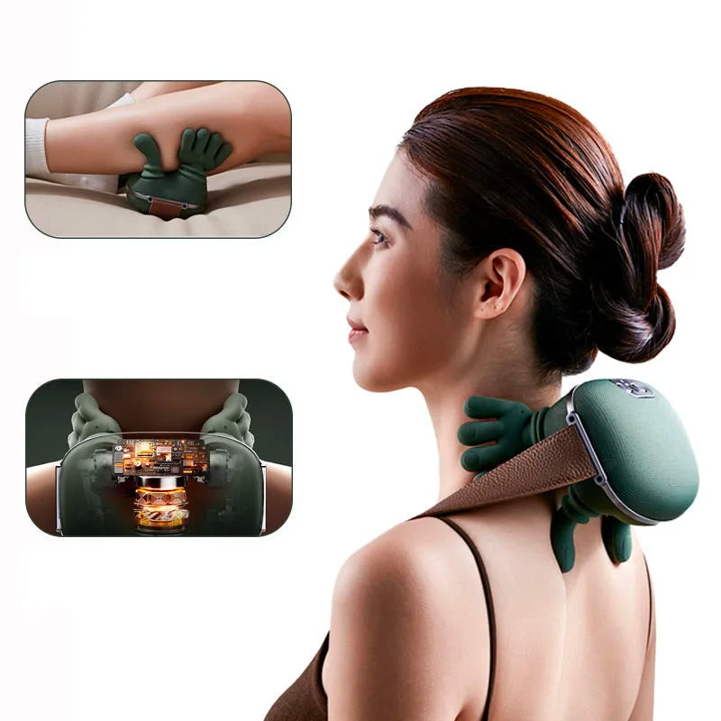 2026 New Shiatsu Back and Neck Massager Deep Tissue Kneading Back Massager with Heat Siaasoo Neck Massage Massage