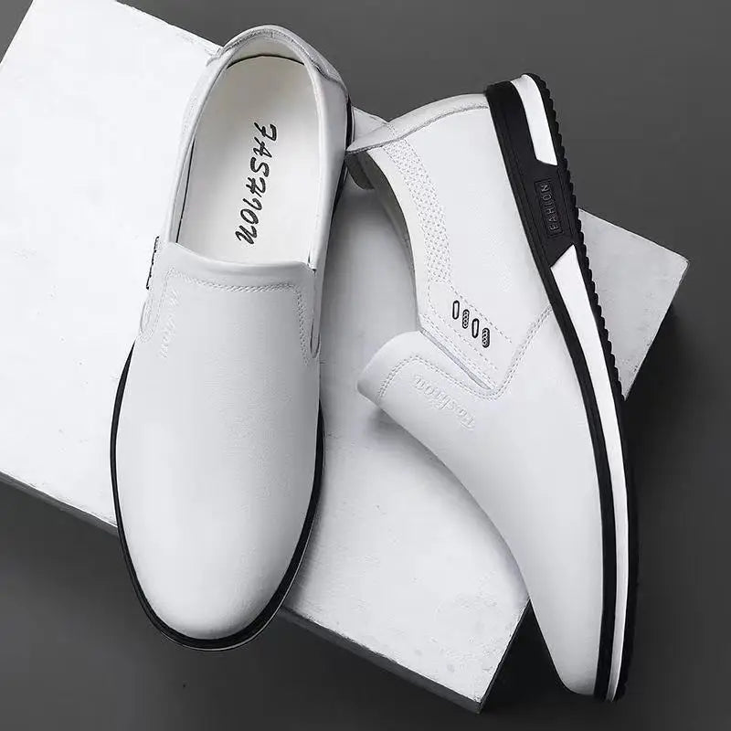 Leather Casual Shoes Man Black Loafers Shoes Men Luxury Designer Slip on Shoes for Men 2022 Zapatos De Hombre Chaussure De Homme