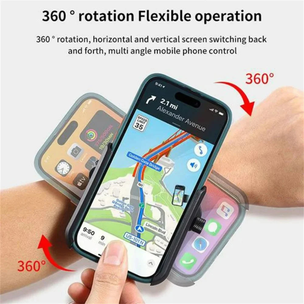Universal 360° Rotation Multi-function Phone Holder for Car Wristband Mobile Support Phone Stand For Sports Cycling Motorcycle