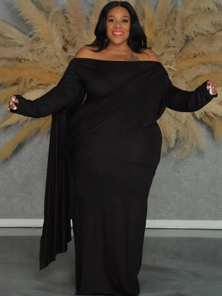 5XL 4XL Plus Size Clothes Dresses Women Cascading Ruffle Robes Summer Autumn White Loose Street Style Casual Big Size Maxi Dress