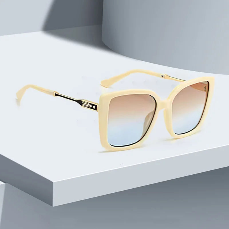 2025 Fashionable Women Sunglasses Large Frame Gradient Color Glasses for Women Exquisite Design for Women Sunglasses for Women