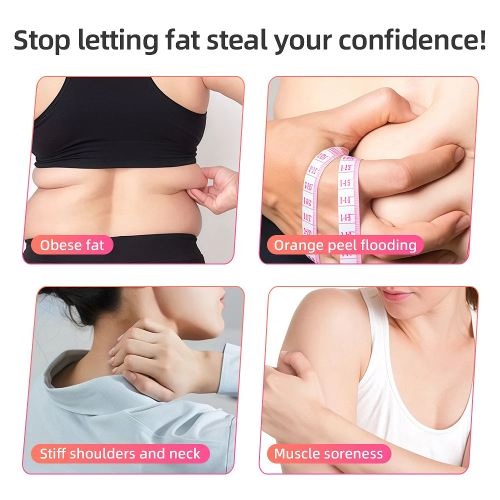 4 Modes Cellulite Massager Body Sculpting Machine Electric Fat Burner Body Slimming Weight Loss Skin Lifting Beauty Care Device