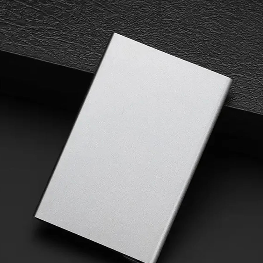 Rfid Smart Wallet Card Holder Metal Thin Slim Men Women Wallets Pop Up Minimalist Wallet Small Black Purse Vallet Walets for Men
