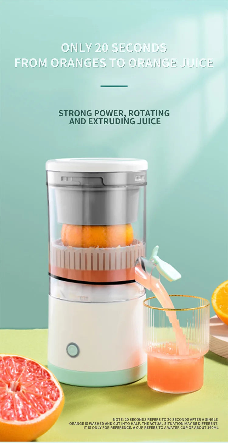 Portable Electric Juicer Juice Lemon Squeezer USB Charging Kitchen Fruit Small Juicer Blender Fresh Separator Press Machine