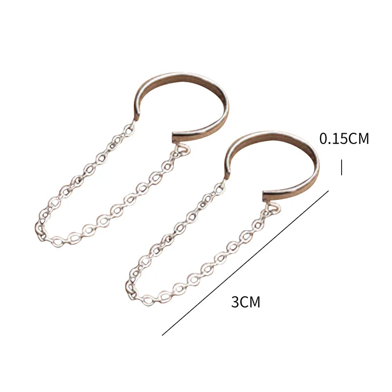 Pearl Ear Cuff Clip Earrings Non-Piercing Bone C-shaped Ear Ring Without Puncture Minimalist Earrings for Women Fashion Jewelry