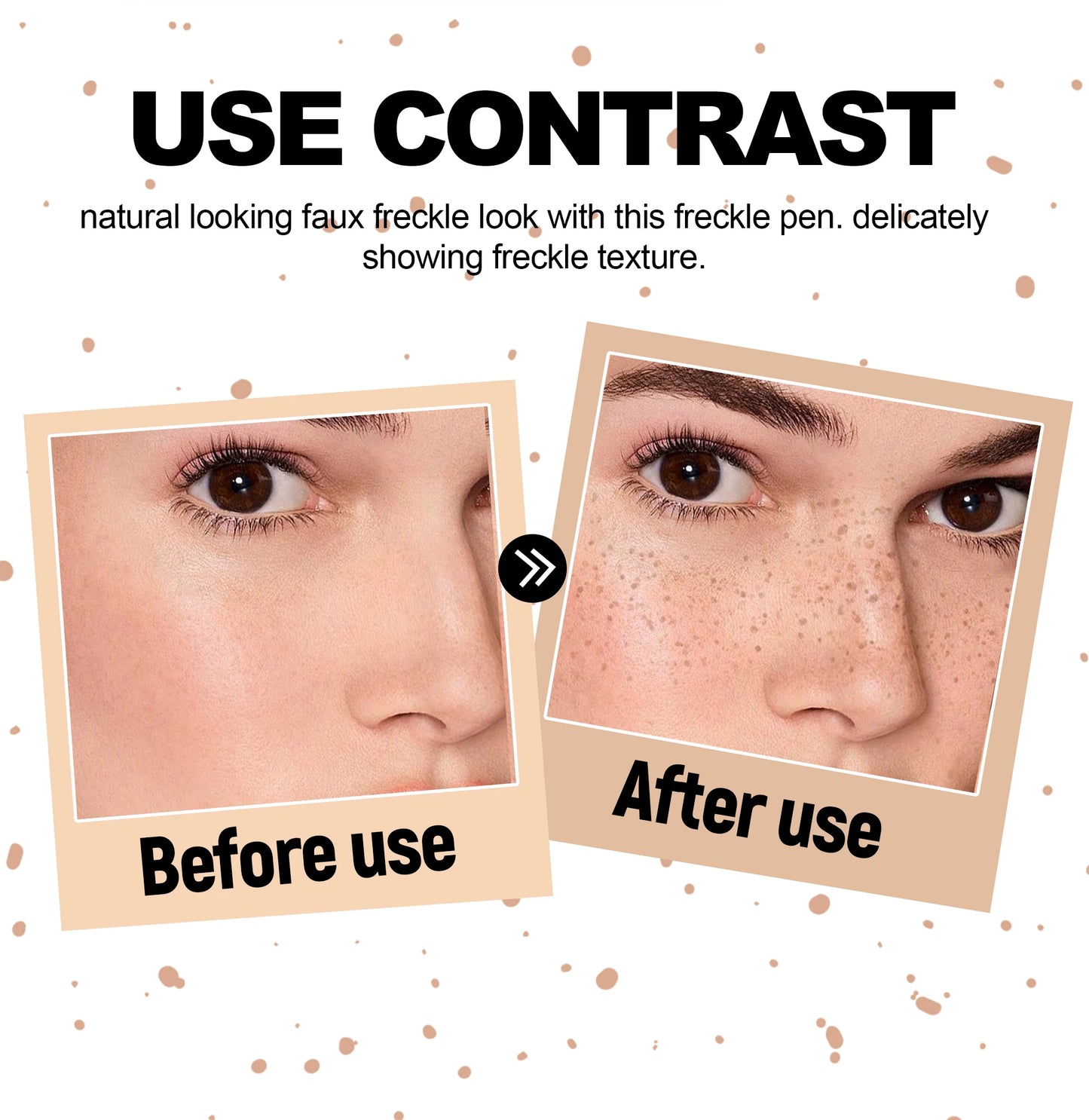 Double Head Concealer Pen Waterproof Long Lasting Freckle Stamp Eyeliner Quick Dry Natural Cover Pencil Life Like Makeup