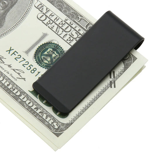 1-5pcs Stainless Steel Metal Money Clip Creative Banknote Clip Belt Clip Personality Bookmark Clips Wallet Ticket Folder