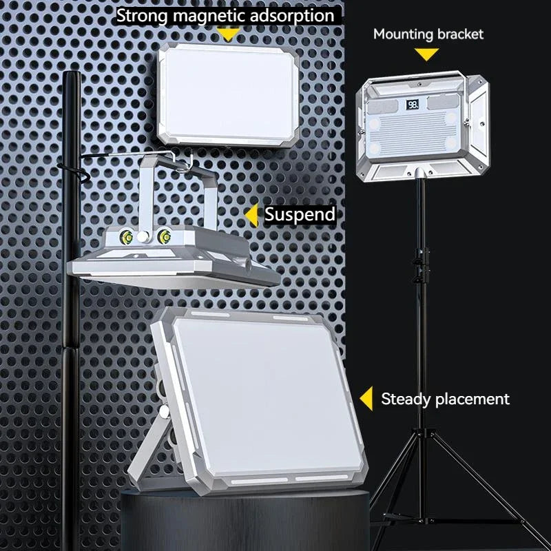 Camping Tent Light LED Rechargeable Searchlight High Power Outdoor Emergency Lighting Waterproof Portable Hanging Night Lamps