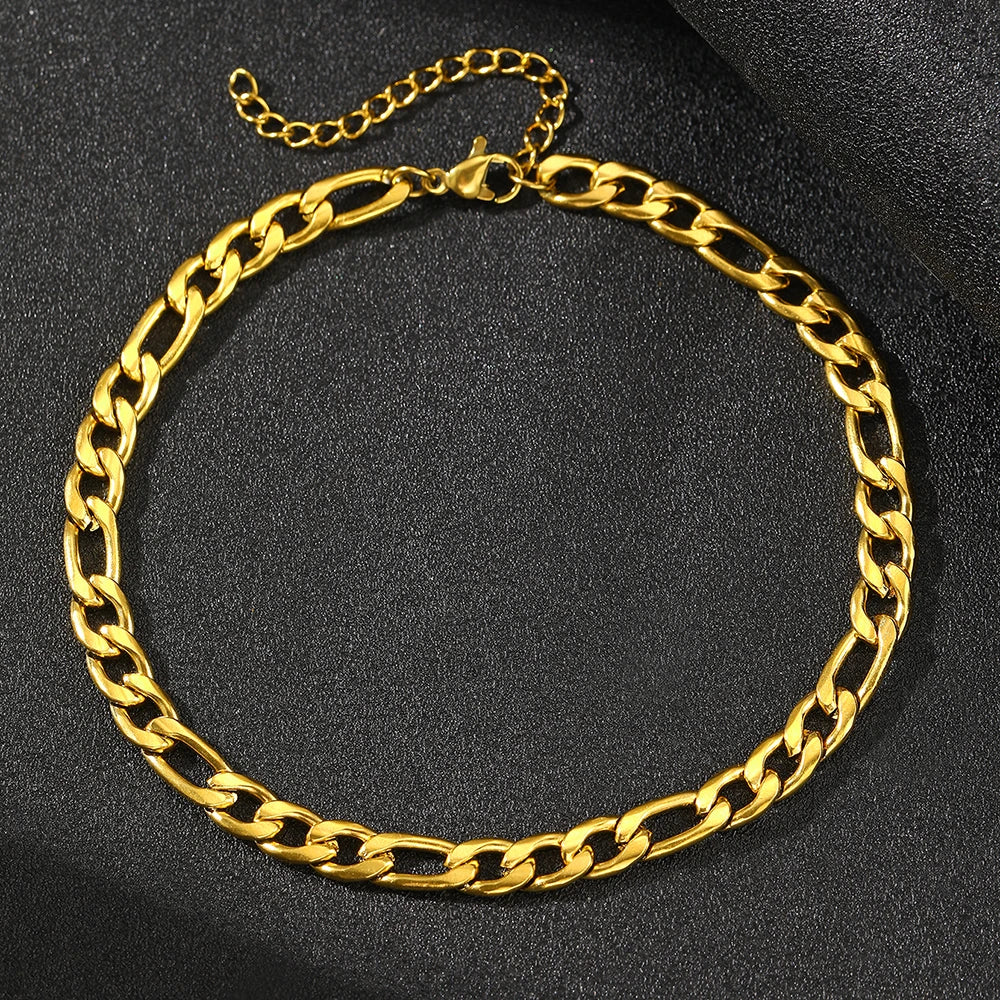 Stainless steel anklet Premium sense of simplicity small delicate anklet New popular light luxury chain anklet For Women Jewelry